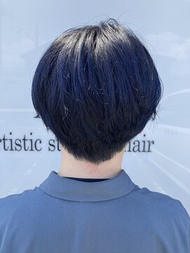 アッシュ アーティスティック スタジオ オブ ヘア(Ash artistic studio of hair) マッシュ×ブルーブラック