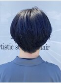 マッシュ×ブルーブラック