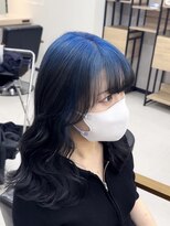 アリープパロット(ALEAP parrot)&nbsp;レイヤーカット×ブルー【ALEAP parrot/多賀】