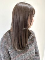 フォーク FOLK&nbsp;【FOLK】赤みなし透明感グレージュ☆似合わせ内巻きロング♪