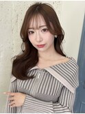 韓国ヘア  顔まわりカット レイヤーカット くびれヘア