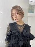 ホワイトベージュハイトーンボブ