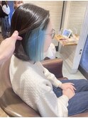 インナーカラー/水色