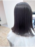 切りっぱなし ミディアムボブ