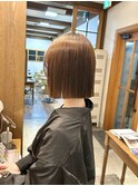 タッセルボブ×髪質改善ストレート【田中】