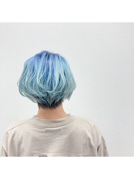 アルケム 学芸大学(AlChem) 【Hana指名】水色シャドールーツ[学芸大学前/ハイトーン]