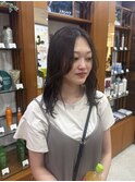 ブリーチ無しのオリーブベージュ