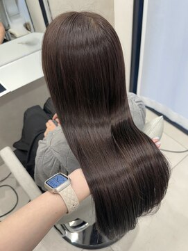 ソワ 北千住(soi) ツヤツヤ暖色ブラウン/北千住/ミディアムヘア/暗めカラー