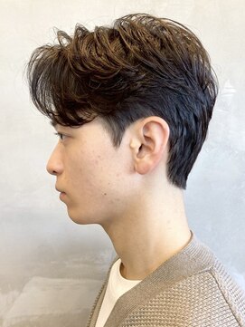 エリマ 横浜西口(elima) 横浜西口センターパートニュアンスパーマフェザーショート緩め