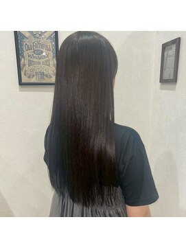 ヘアー ワークス ボナ 前橋店(HAIR WORKS bona.) 毛先までまとまる 艶めきロングヘア/縮毛矯正/髪質改善