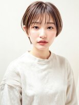 カバーヘア ブリス 川口(COVER HAIR bliss)&nbsp;小顔ショートボブレイヤー×透明感カラーココアブラウンp川口