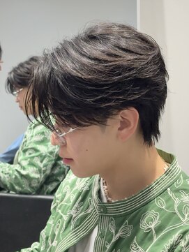 【RIRON】センターパート×フェザーパーマ