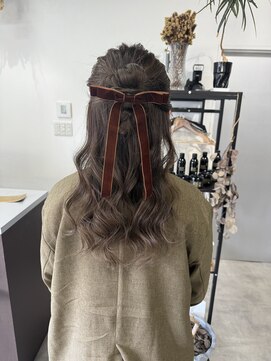 バベル(BABEL Hair Design) 【BABEL】カチモリハーフアップ @日高愛美