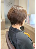 ハンサム◎髪質改善ショート×前髪なし40代50代
