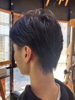 ロッソバイアルター 鎌取(ROSSO by aL-ter)&nbsp;MEN’S/リバースセンターパート/ニュアンスパーマ/鎌取