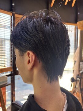 ロッソバイアルター 鎌取(ROSSO by aL-ter) MEN’S/リバースセンターパート/ニュアンスパーマ/鎌取