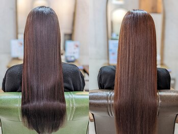 フルール(Fleur)の写真/髪のダメージを最小限に抑え,艶感溢れるカラーが自慢◎[町田/トリートメント/縮毛矯正/白髪染め/髪質改善]