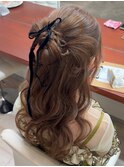 カチモリハーフアップ