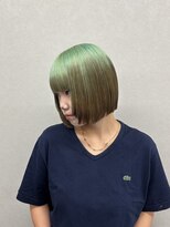 リトバイイースブルー(Lito by Y's BLUE)&nbsp;ミントグリーン×ブラウン ルーツカラー