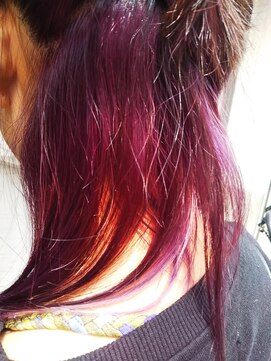 ヘアーサロン リーベ 東久留米店(Hair Salon Liebe) インナーカラー パープル