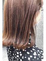 モルニ(MORNI)&nbsp;ショコラべージュ_マロンベージュ Aラインボブ かきあげ