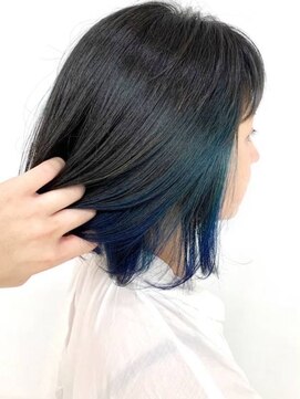 クオリス 上福岡店(QUALIS) 前下がりボブ/インナーカラー/20代30代40代/ストレートボブ/