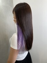 アンダーバーホワイトモデ 河内長野(_WHITE mode)&nbsp;◎イヤリングカラーロングパープルカラー紫カラー河内長野千代田