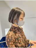 インナーカラ 耳掛けボブ　レイヤーぼぶ