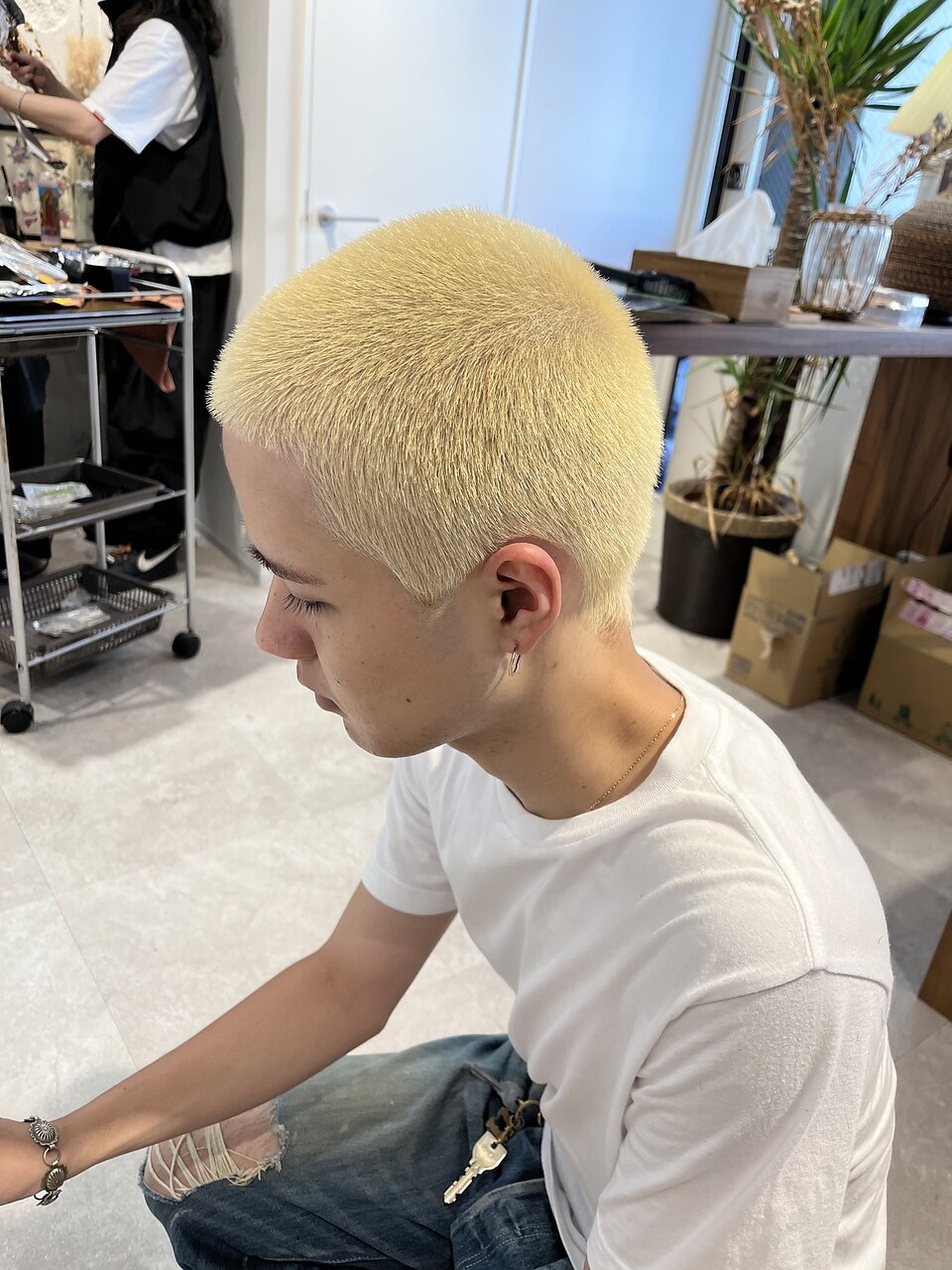 金髪×坊主：L183292788｜エイトデイズ 三宮駅前店(EIGHT days)のヘア