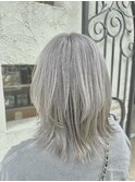ヘアカラー　シルバー
