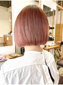 ボブ/ミニボブ/切りっぱなしボブ/外ハネ/外ハネボブ/韓国