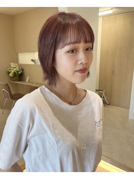 スニュウ(snuw) ラベンダーカラー/ピンクブラウン/シースルーバング