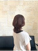 大人のレイヤーボブウルフ 白髪ぼかしハイライト/秋カラー#3