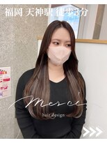 メルシー 福岡天神店(Merci)&nbsp;カラー+エクステ[エクステ/シールエクステ/インナーエクステ]