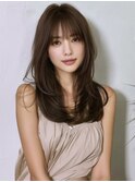 ◎グレージュデザインカラーハッシュカットツートンカラーボブ