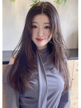 ココロヘアー ウィル 半田山店(Cocolo hair Will) ハイレイヤー×顔まわり柔らかシースルー×透明感カラー