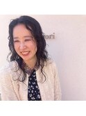 【favori 自由が丘】ロングヘア×ウェーブしっかりパーマ