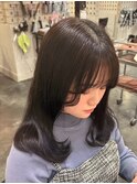 くびれヘア/アプリコットオレンジ/夏のヘアアレンジ/南草津