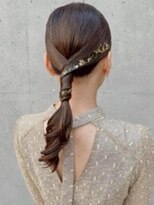 ショコラ ナンバ(Chocolat NAMBA)&nbsp;#シンプルヘアアレンジ　#ポニーテール