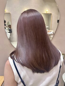 ガーデンヨコハマ(GARDEN YOKOHAMA) ミディアム ピンクブラウン 暖色カラー ブリーチなし レイヤー