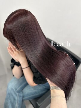 ベレーザ 渋谷(BELEZA) 16426黒髪ラベンダーパープルダークレッドレイヤーロング