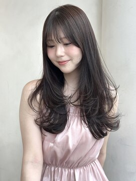 ザックラフィネ(ZACC raffine) レイヤーカット/顔まわりカット/ロングレイヤー/ココアブラウン