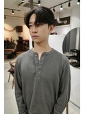 シースルーセンターパート　メンズカット