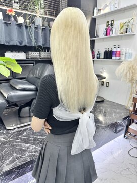 チュダック(ChuDuck) 《ブロンド》ハイトーン/ケアブリーチ/ダブルカラー/韓国風