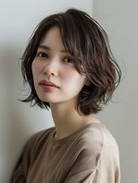 アンサ 小倉店(ANSA)&nbsp;ナチュラルレイヤーショートボブ｜柔らか質感