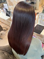 ウェーヴ アズシュガー 浜松佐藤店(wave as sugar)&nbsp;髪質改善サブリミック艶カシスブラウン美髪