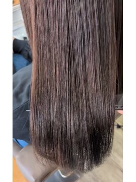 ヘアアトリエ ナイン(hair atelier nine) イメチェン/ピンクベージュ/アンブレラカラー/前髪/福島市