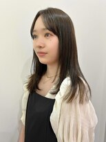 モアバイクリップス 湘南台(moa by clips) 顔まわりレイヤー×オリーブベージュ