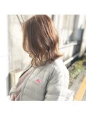 インナーカラー×ナチュラルベージュブラウン
