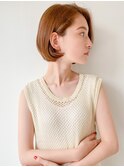 アッシュブラウン×ワンカールナチュラルボブ20代30代